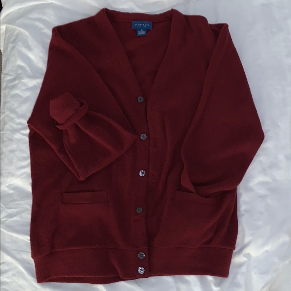 Vintage Maroon Cardigan